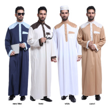 Hot selling islamic clothing dubai abaya polyester blend muslim men abaya